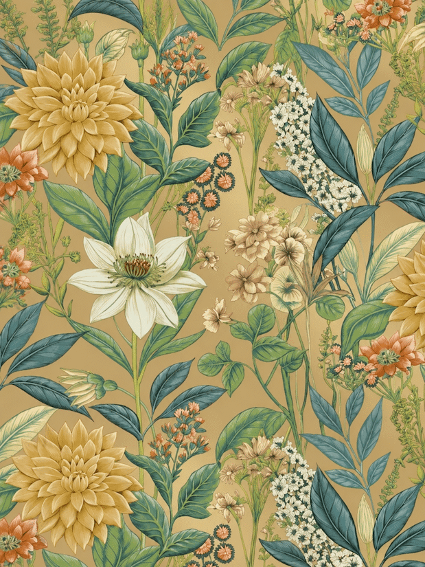 Petaloria Grand Floral Wallpaper