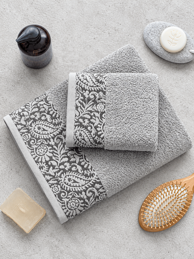 Picasso 3-Piece Towel Set Floral Border
