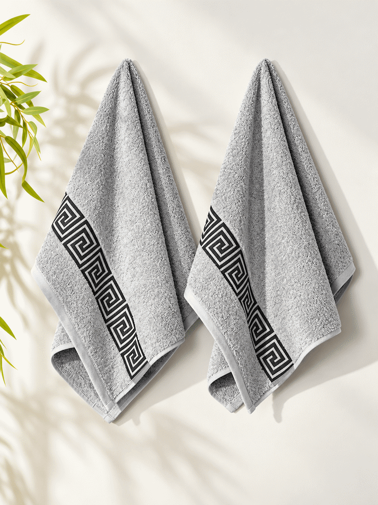 Picasso Hand Towel Greek Key Border