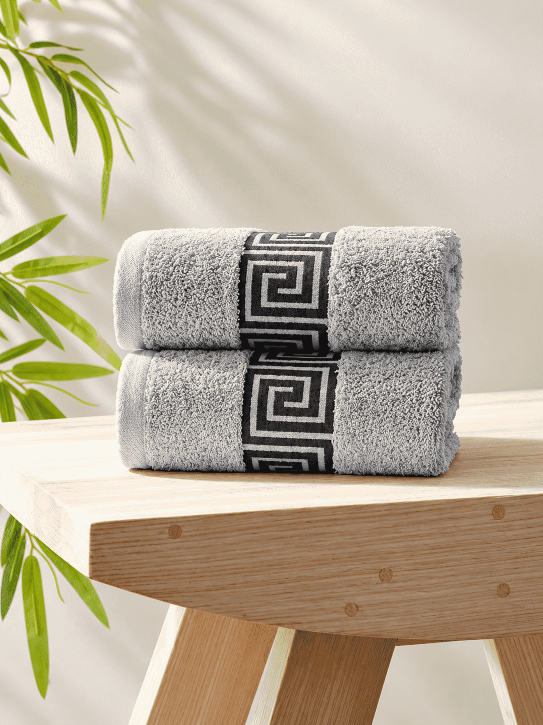 Picasso Hand Towel Greek Key Border