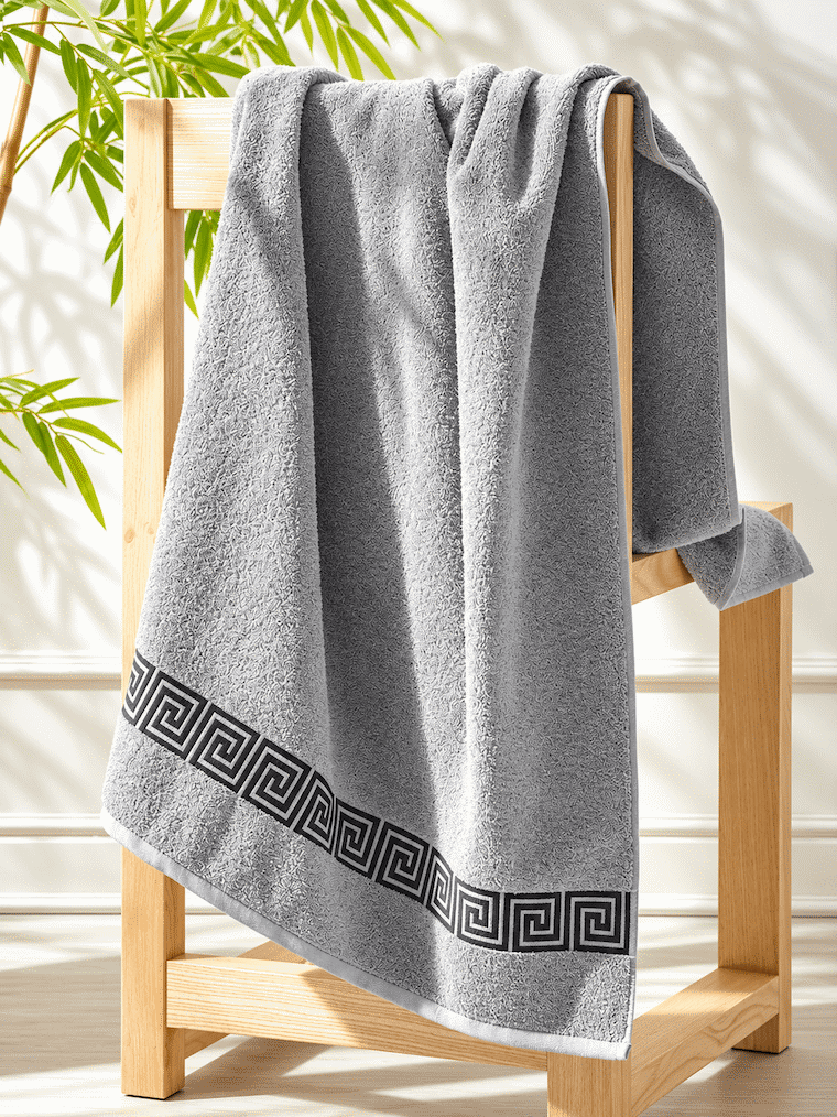 Picasso Bath Towel - Greek Key Border