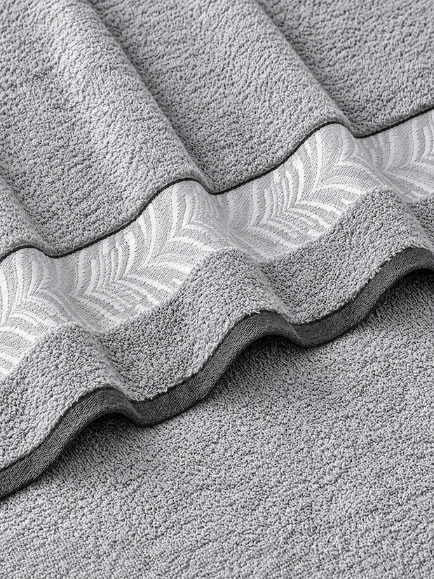Picasso Hand Towel Herringbone Border