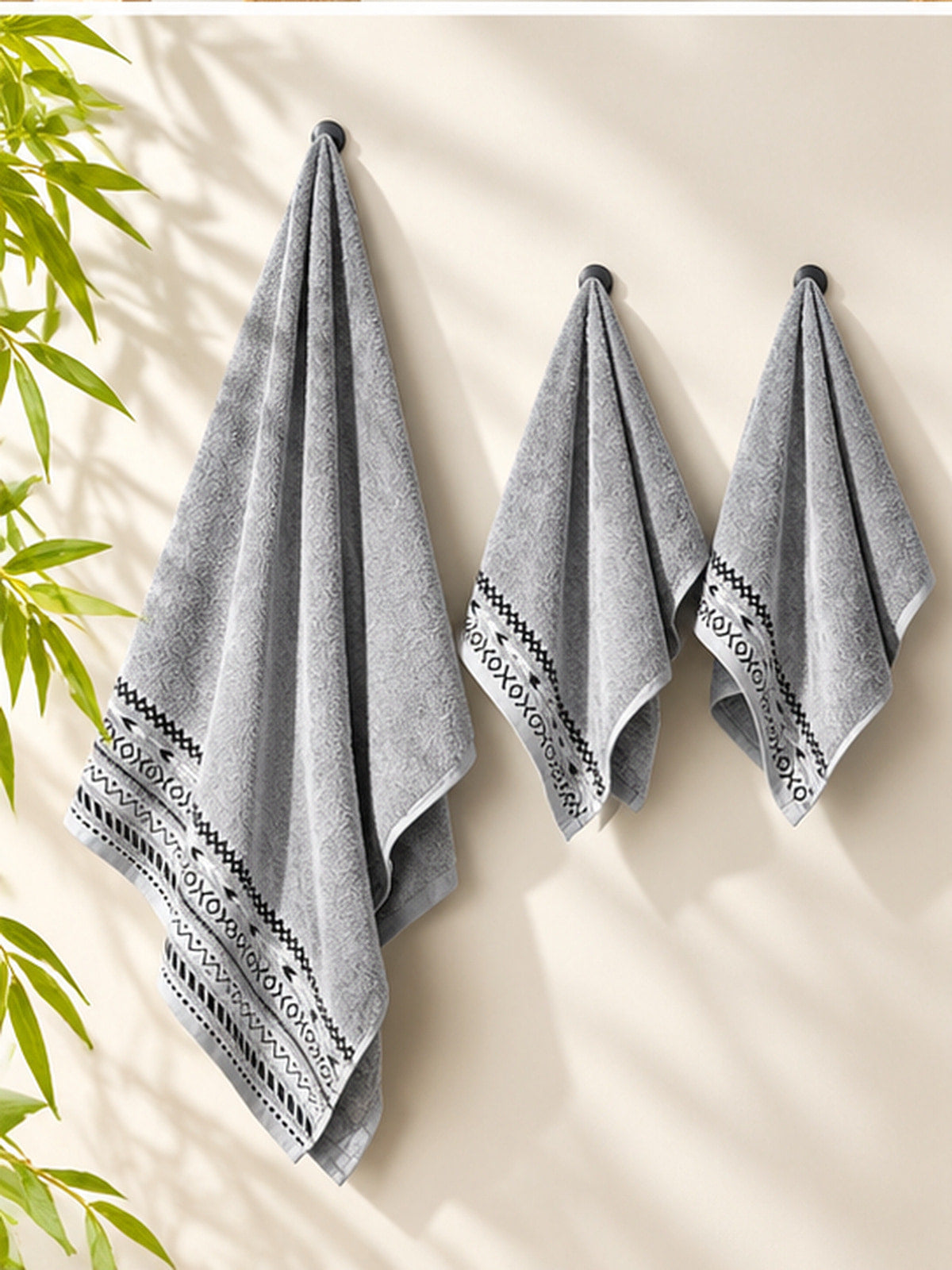 Picasso 3-Piece Towel Set Tribal Border