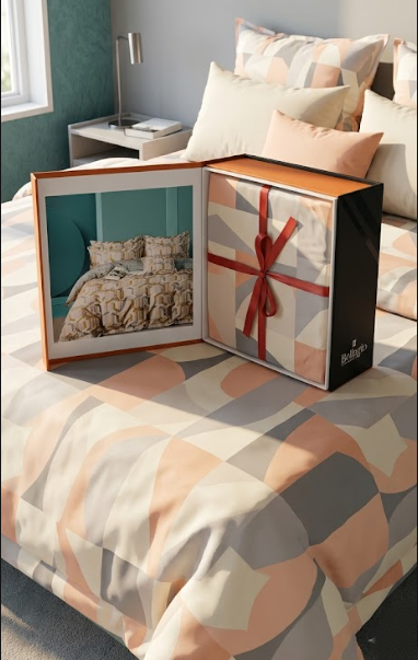 Voyage Double Bedsheet Gift Box With Pillow Cover - Jagdishstoreonline 