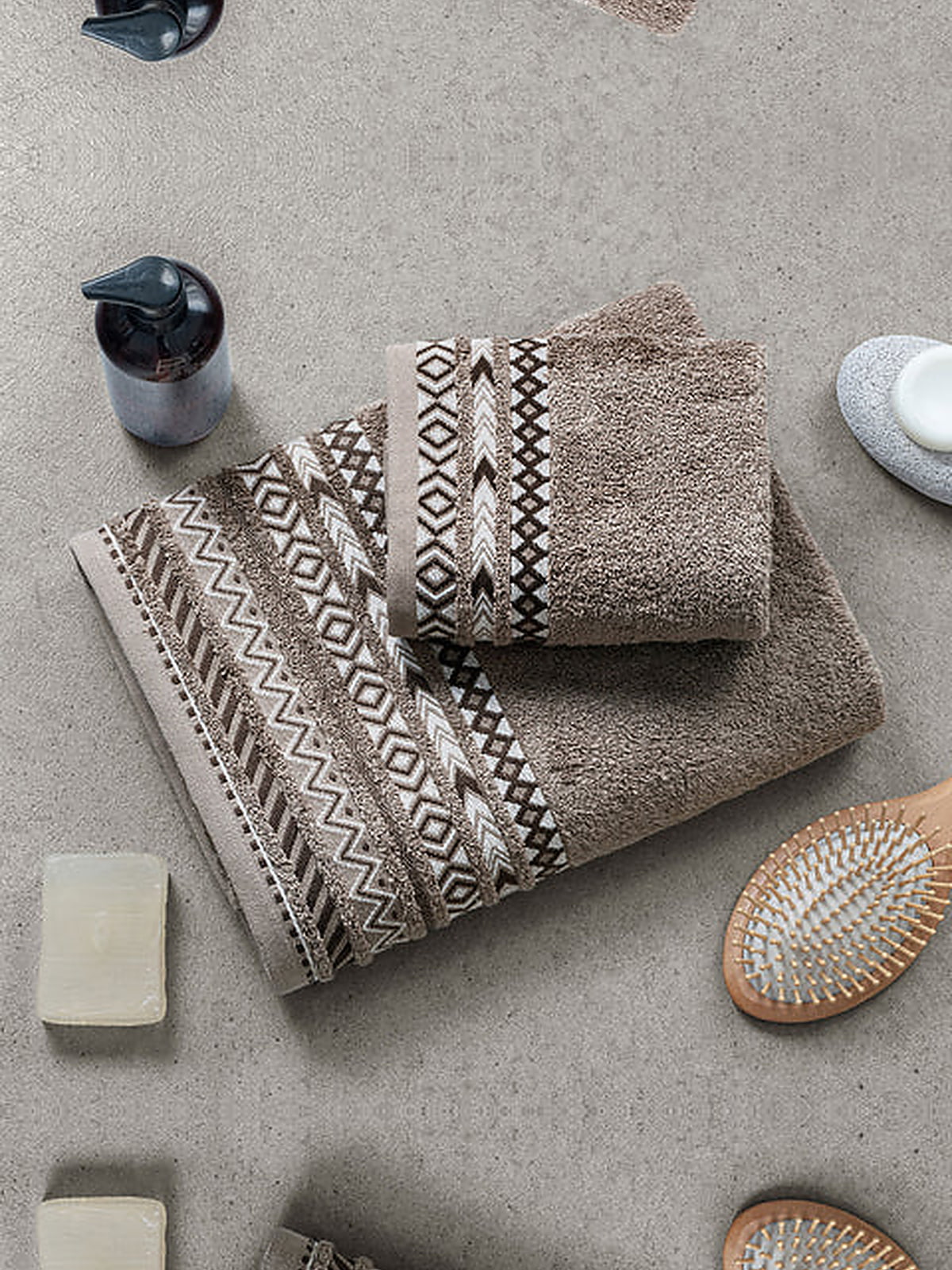 Picasso 3-Piece Towel Set Tribal Border