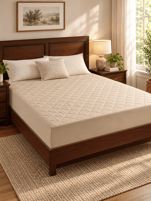 Slim Quilted Mattress Protector with Skirting