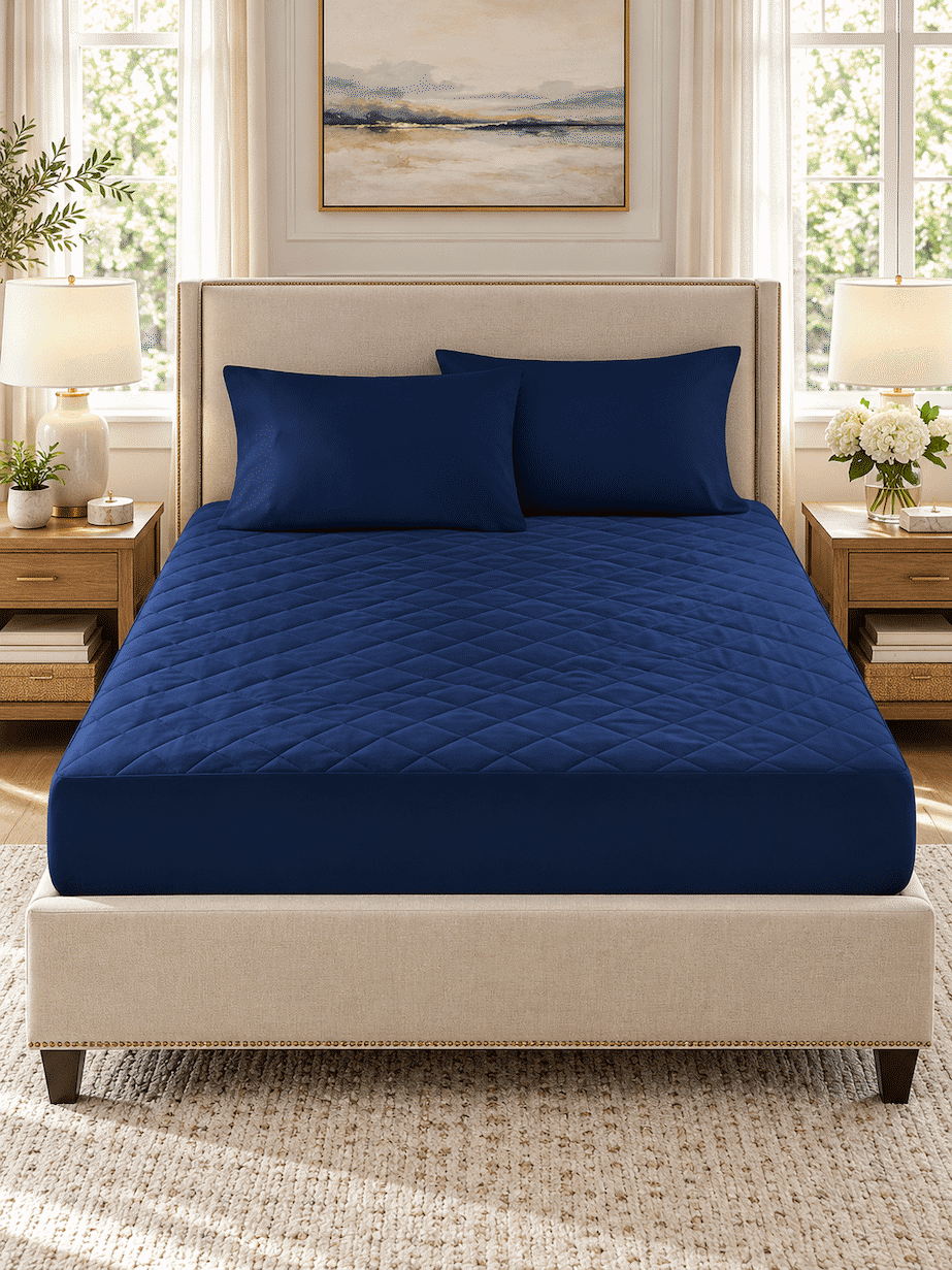 Slim Quilted Mattress Protector with Skirting