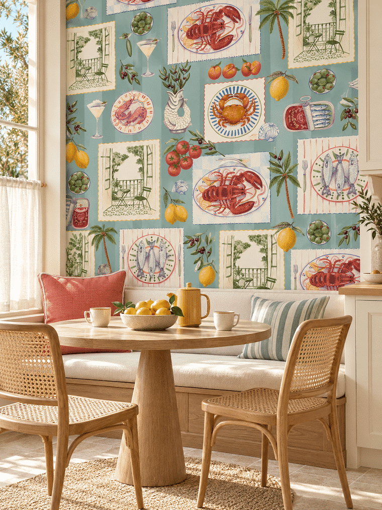 Limora Coastal Collage Wallpaper