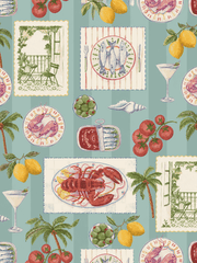 Limora Coastal Collage Wallpaper