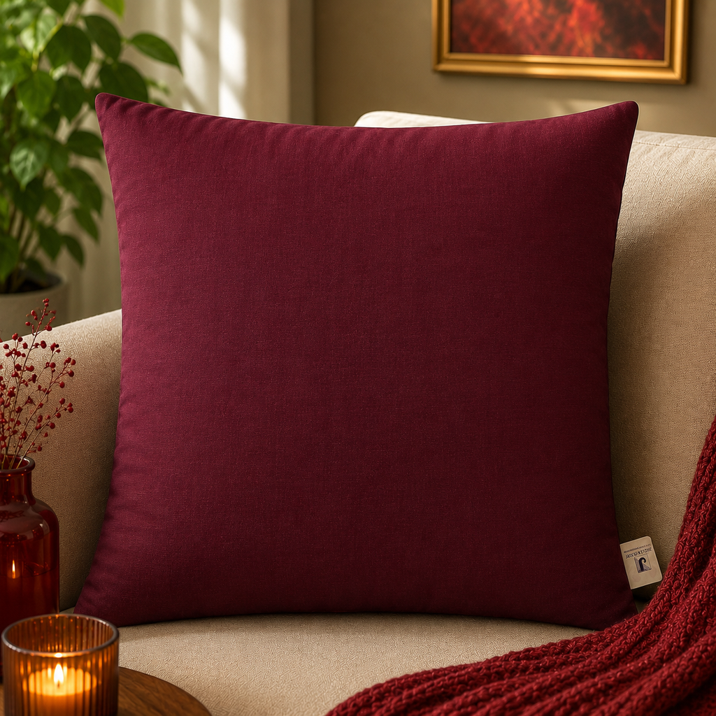 Multicolor cushion cover with abstract bokeh light burst print