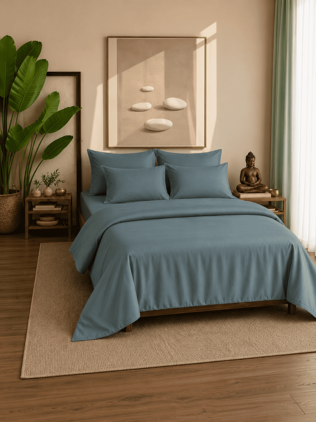 Eucalyptus Lyocell Cotton Bedsheet with Pillowcases
