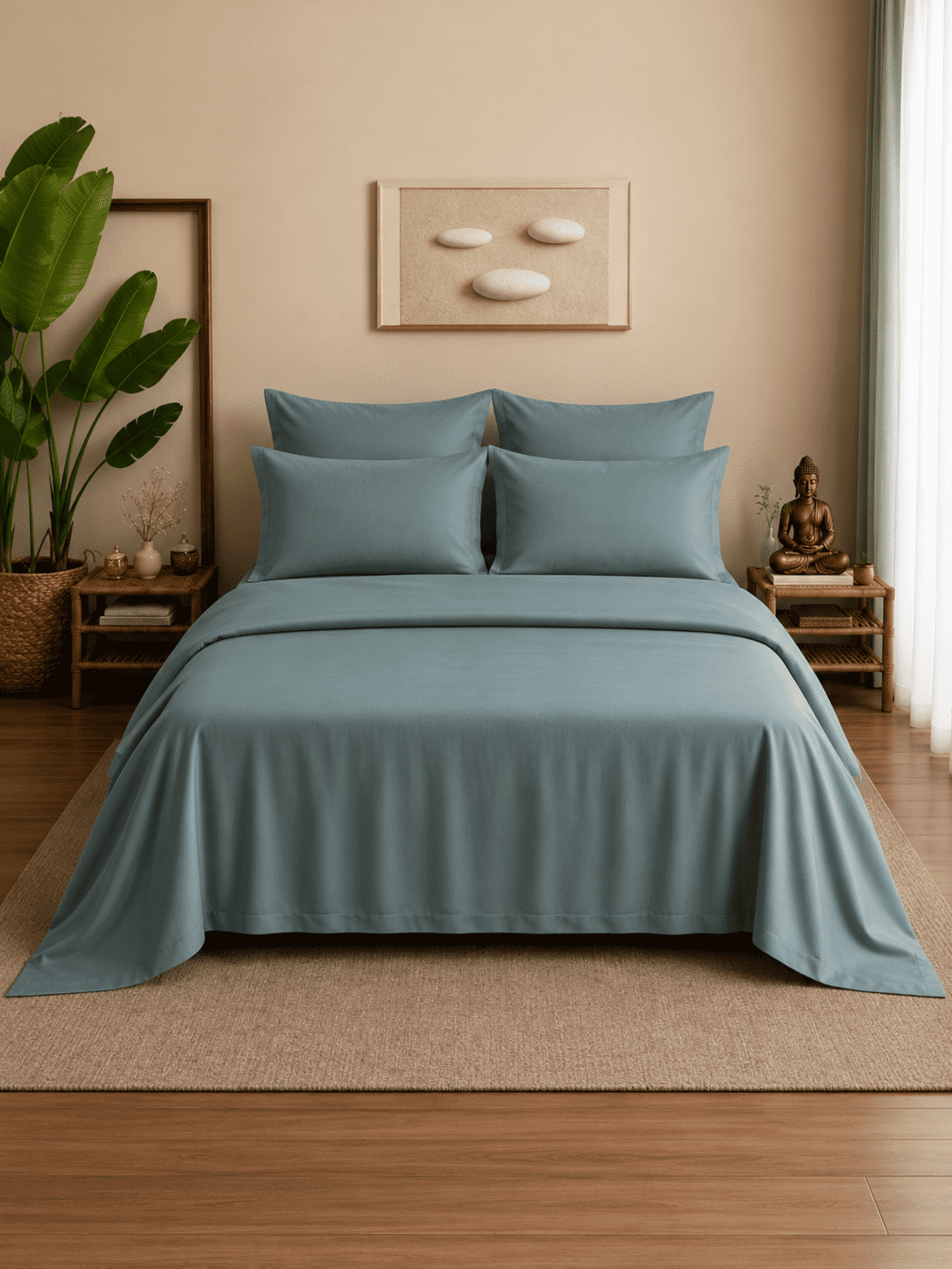 Eucalyptus Lyocell Cotton Bedsheet with Pillowcases