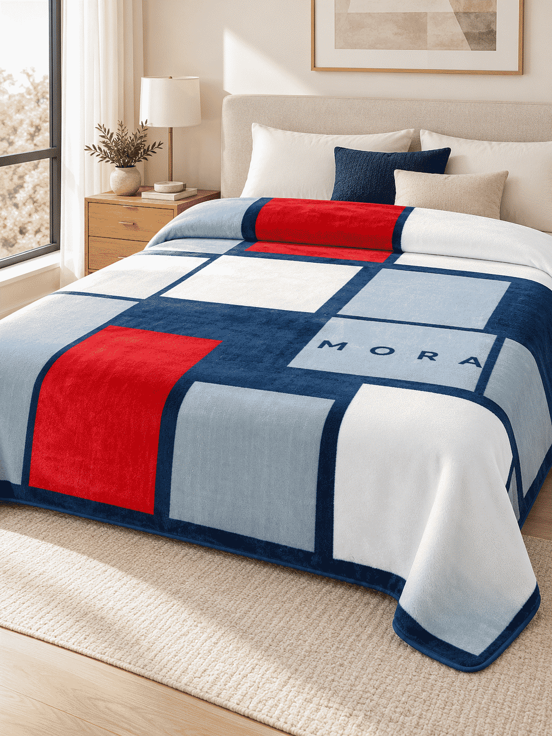 Noir Soiree King Size Blanket acrylic | Jagdish Store
