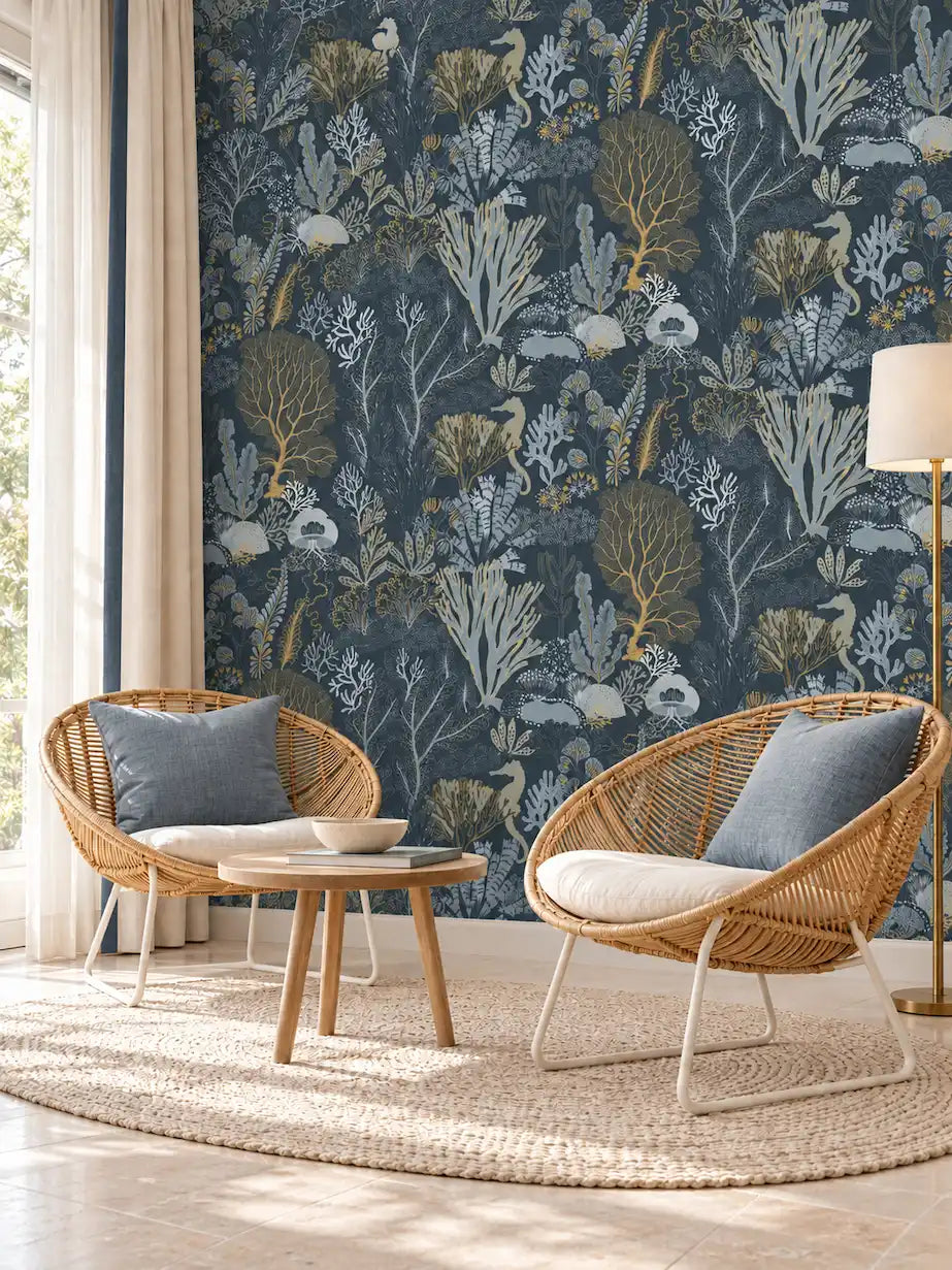 Neravelle Ocean Garden Wallpaper