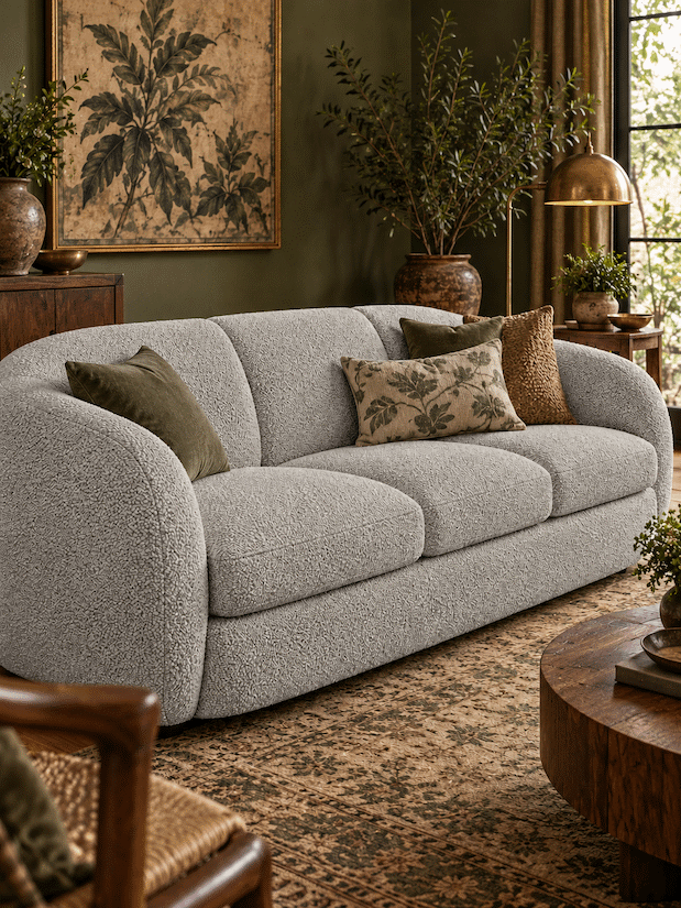 Lukora Two-Tone Textured Upholstery Fabric