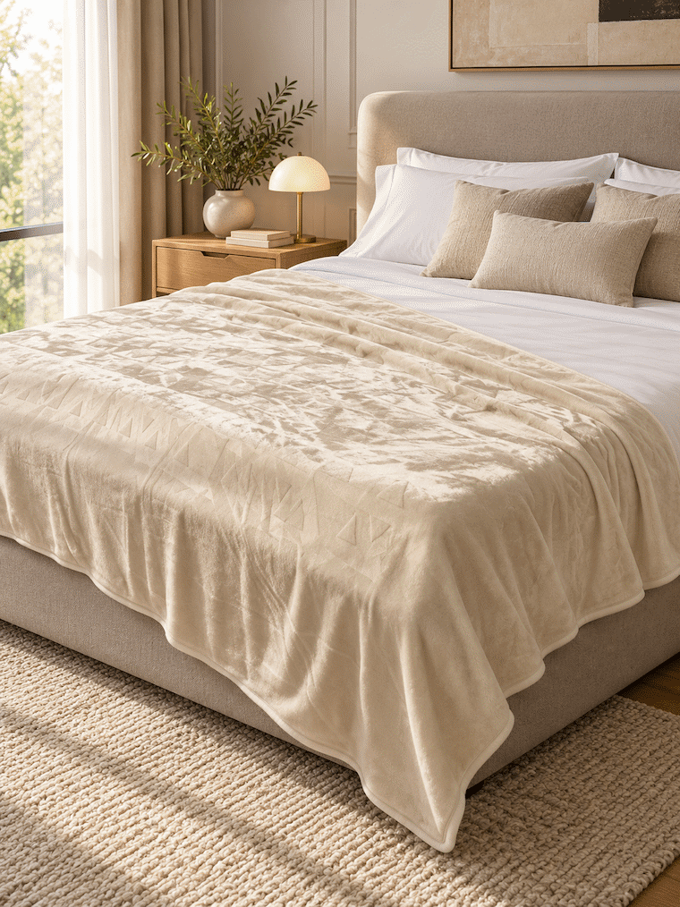 Blush Haven King Size Blanket