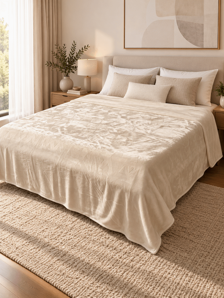 Blush Haven King Size Blanket