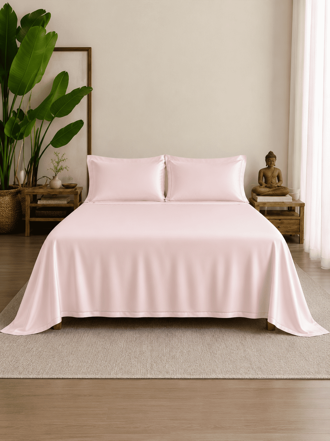 Eucalyptus Lyocell Cotton Bedsheet with Pillowcases