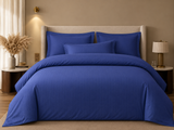 Desenhista 550 TC Jacquard Cotton Bedding Set with Duvet Cover-blue colour