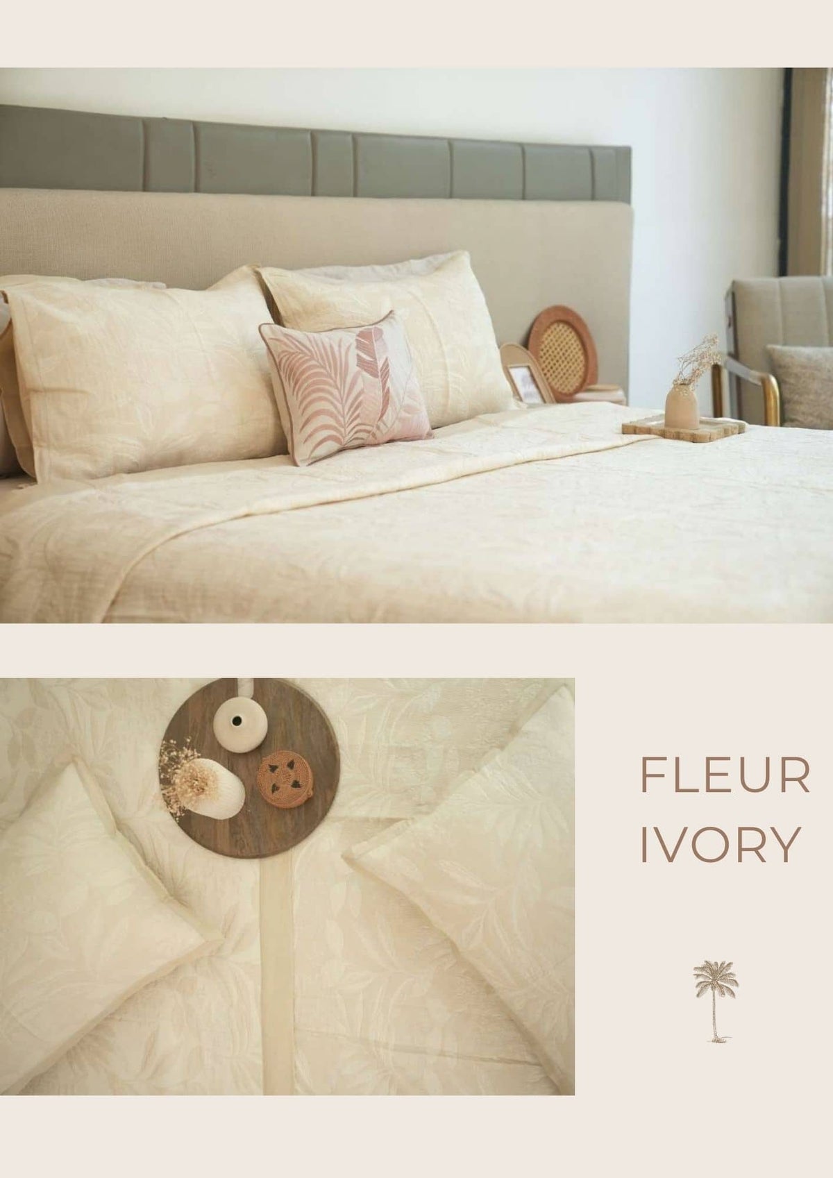 Sadyaska Palm Springs Fleur Cotton Bedding Set