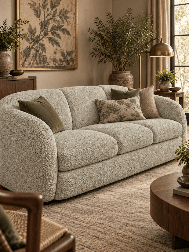 Lukora Two-Tone Textured Upholstery Fabric