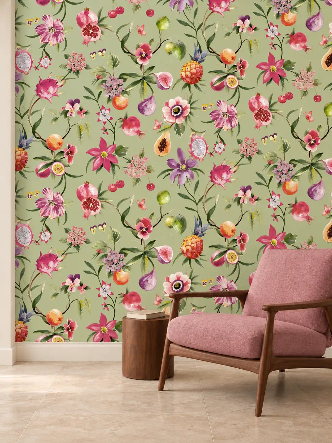 Pomelora Tropical Orchard Wallpaper