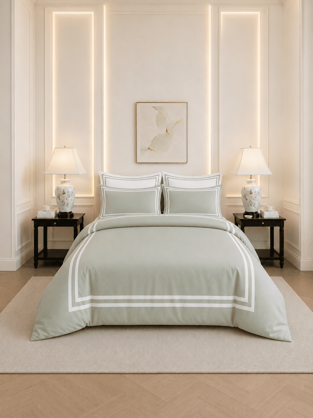 600 TC Cotton Duvet Cover with Pillowcases