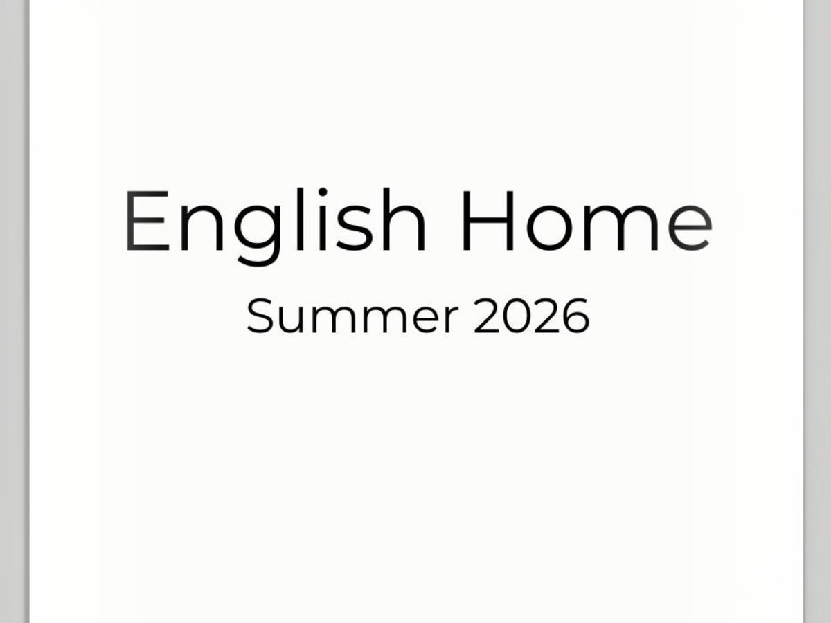 English Home Summer 2026 collection title card