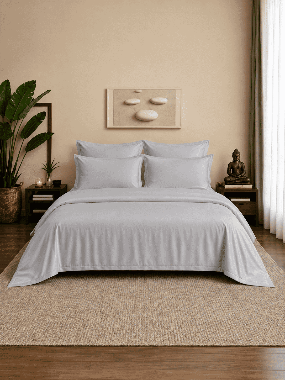 Eucalyptus Lyocell Cotton Bedsheet with Pillowcases
