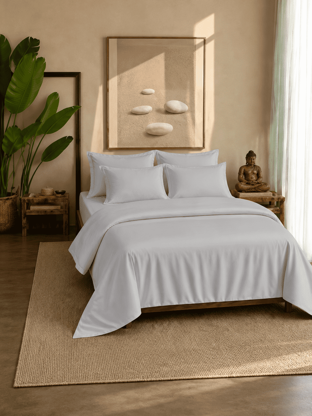 Eucalyptus Lyocell Cotton Bedsheet with Pillowcases