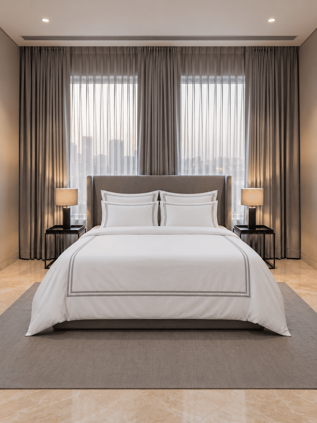 Merrowing 800 TC Cotton Queen Size Duvet Cover with Pillowcases