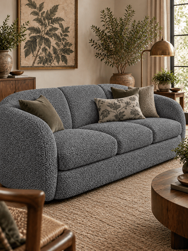 Lukora Two-Tone Textured Upholstery Fabric