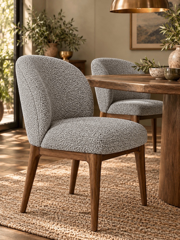 Lukora Two-Tone Textured Upholstery Fabric