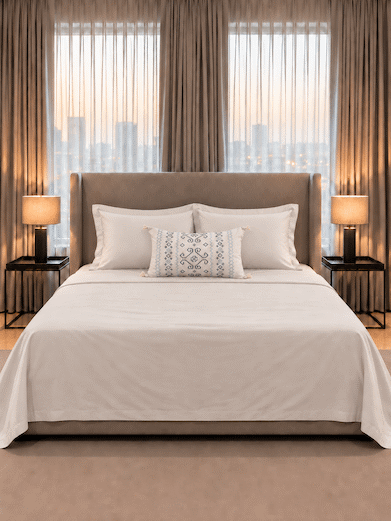 Lorenza Keya 1000TC Cotton Rich King Size Bedsheet