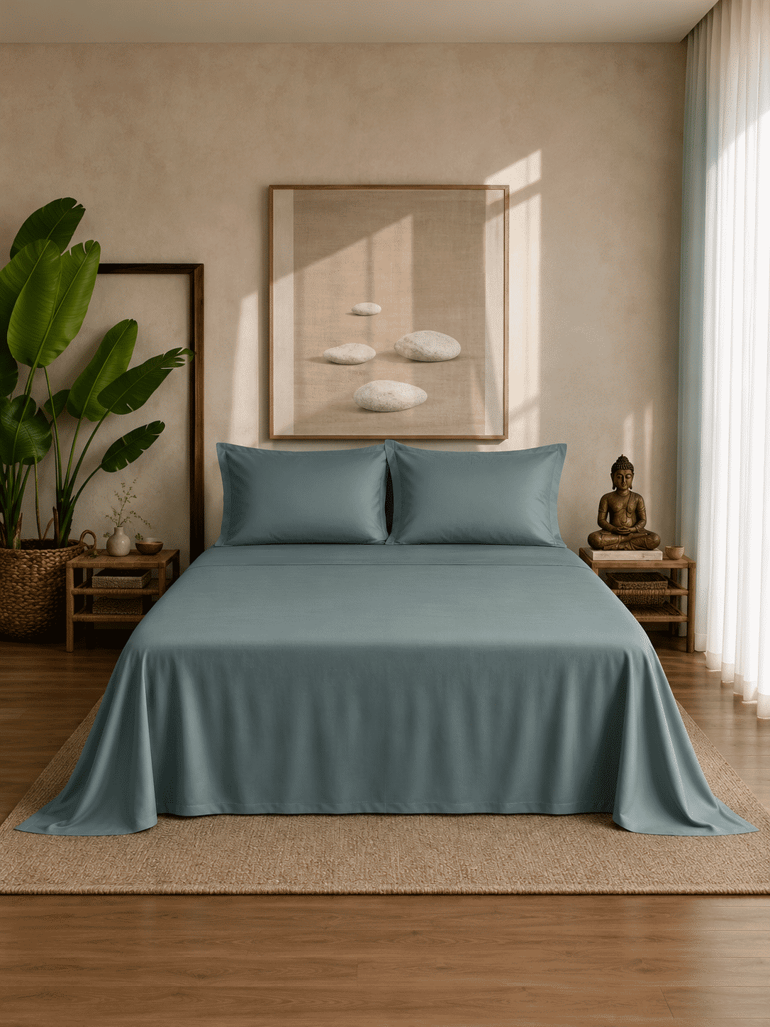 Eucalyptus Lyocell Cotton Bedsheet with Pillowcases