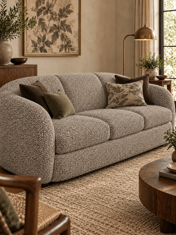 Lukora Two-Tone Textured Upholstery Fabric