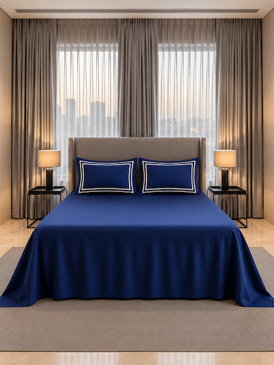 600 TC Cotton King-Size Bed Sheet with 2 Pillowcases