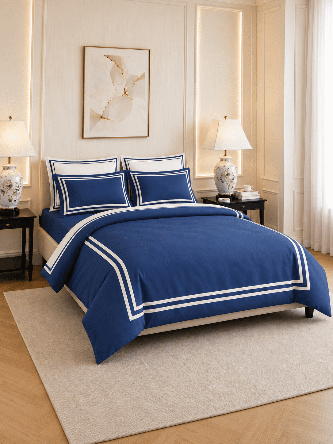 600 TC Cotton Duvet Cover with Pillowcases