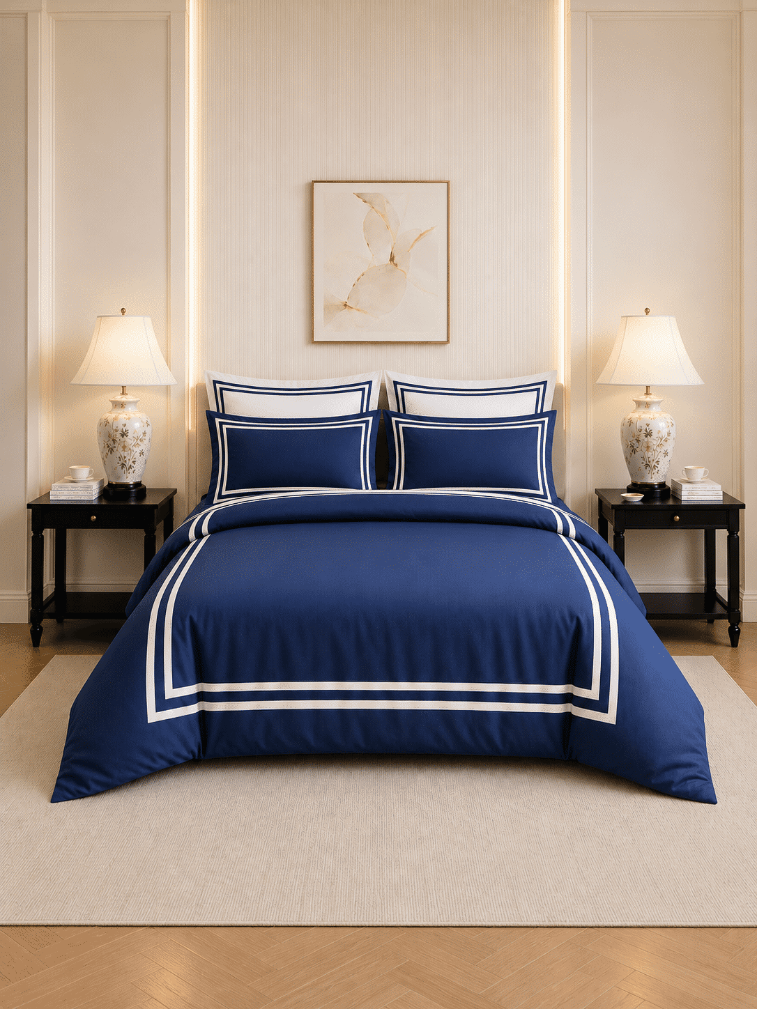 600 TC Cotton Duvet Cover with Pillowcases