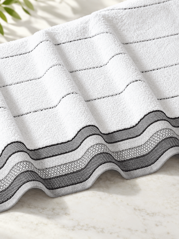 Picasso Bath Towel Linear Border