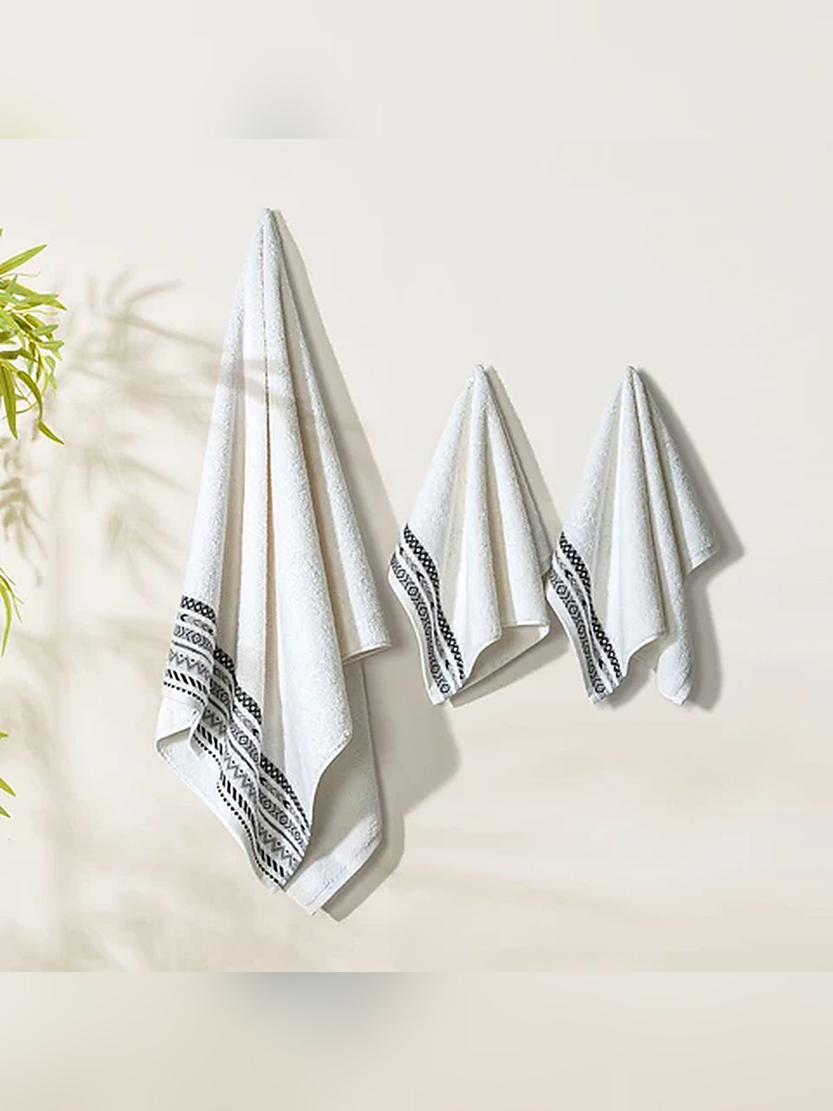 Picasso 3-Piece Towel Set Tribal Border