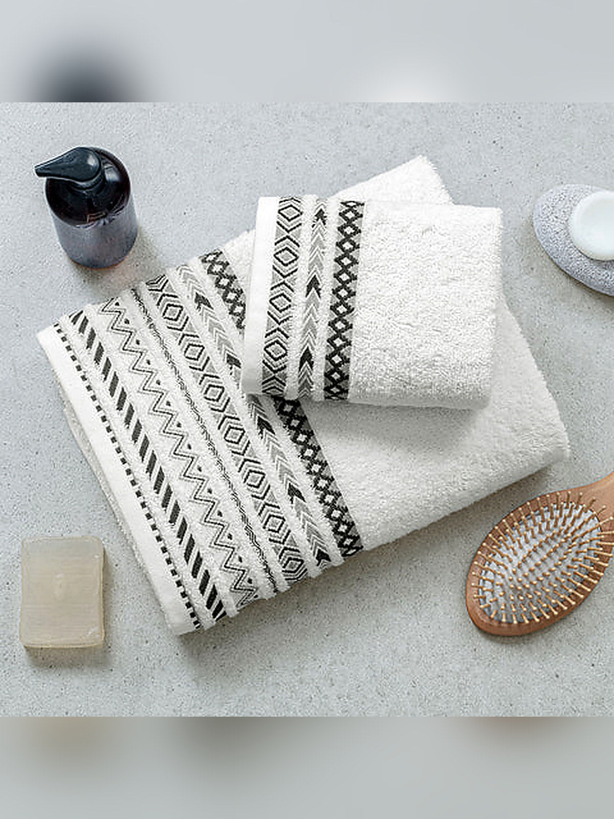 Picasso 3-Piece Towel Set Tribal Border