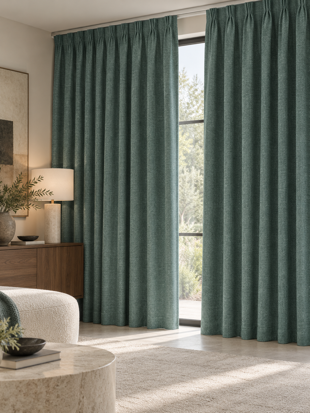 Wilvian Two-Tone Velvet Curtain & Upholstery Fabric