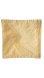 Jagdish Store beige cushion cover with radiating pleats and gold-accented center embellishment. Smooth fabric.