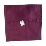 Jagdish Store 16x16 inch burgundy cushion cover with a hidden zipper closure for a polished home decor look.