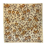 Gold Floral Embroidered Cushion Cover