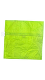 Jagdish Store green polyester cushion cover with a zipper closure, 16x16 inch square design.