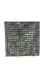 Grey Sequins Work Cushion Cover