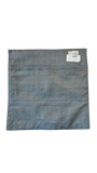 Jagdish Store grey textured square pillow cover with colorful sequin rings on front. Back is smooth grey fabric.