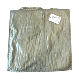 Jagdish Store grey and black ruffled throw pillow cover with a smooth, solid-colored reverse side for home decor.